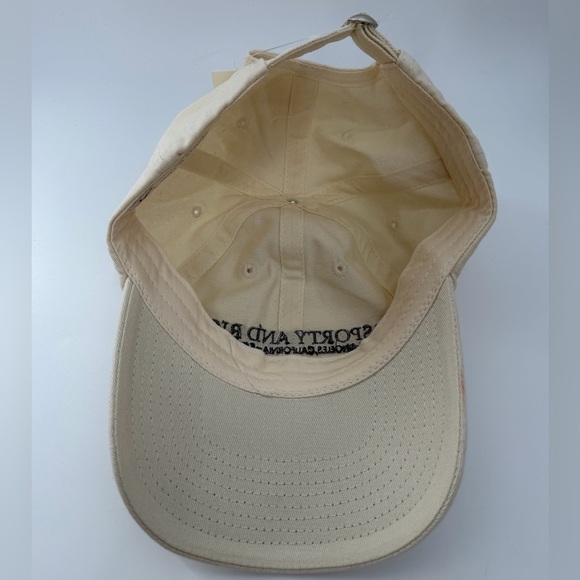 Sporty & Rich 94 Hat Logo Embroidered Cotton In Cream main image 2